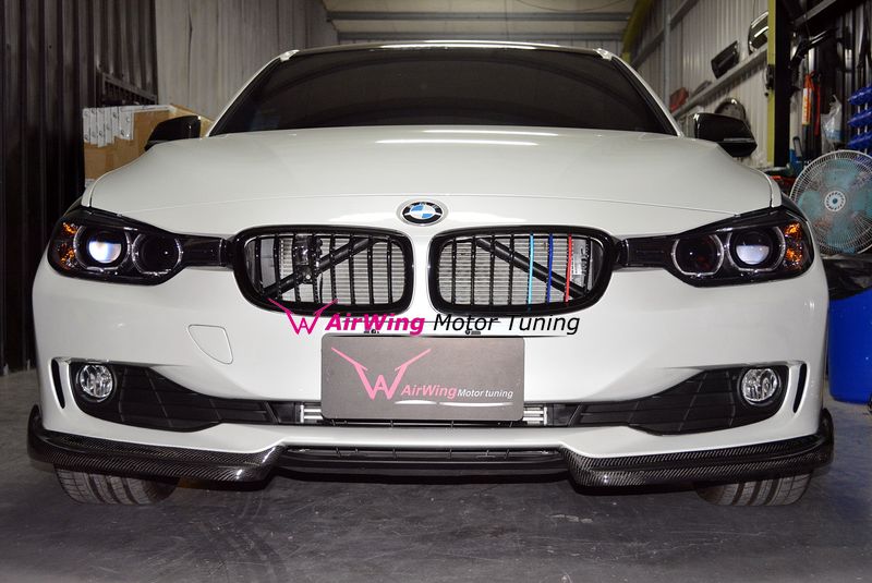 BMW F30 front splitter-OEM bumper 03